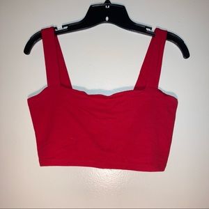 [FOREVER 21] Red Cropped Tank Top